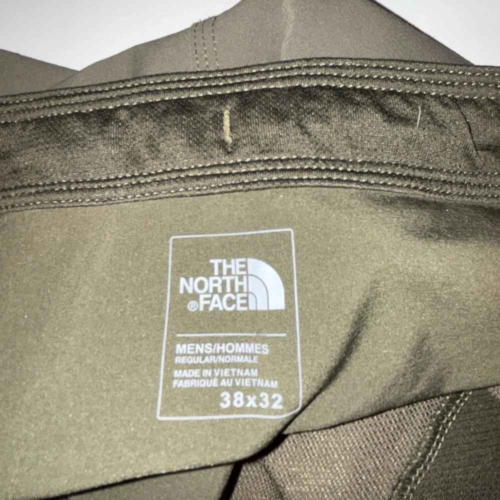 The North Face Olive Green Hiking Pants with Red Drawstrings - Picture 10 of 12